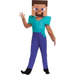 Disquise Minecraft Children's Costume Steve Basic 7-8 Years 127-136Cm. 124849K 192995124844