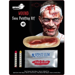 Disquise Make Up Latex Cut Scar Kit With Fake Blood 6Ml, Glue 6Ml And Pencils 3.08Gr 4358 5212054702310