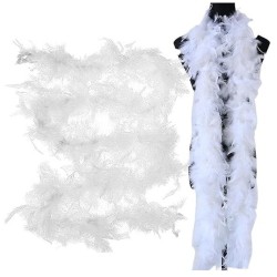 Disquise Boa Feathers White 180Cm. 7761-2 5212054704772