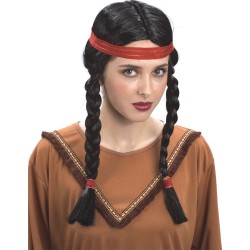 fun world Indian Wig for Adults 9311 5212054704086