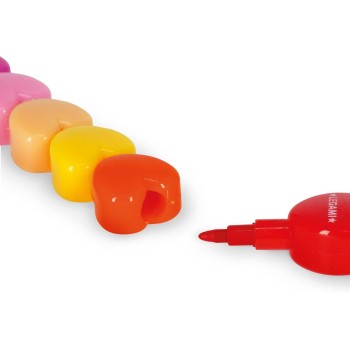 Legami Milano Μαρκαδόρος Σχεδίου 1.5Mm Dream, 12 Διαφορετικά Χρώματα, Κηρομπογιές Για Παιδιά, Κηρομπογιές Σε Σχήμα Καρδιάς STCKI