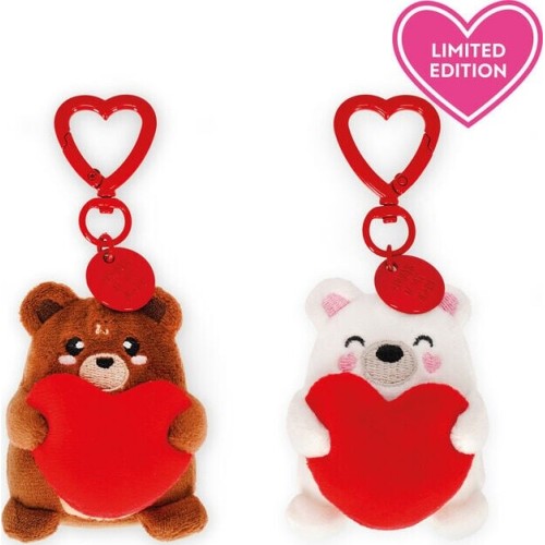 Legami Σετ 2 Mini Λούτρινα Μπρελόκ - Teddy Bears - Μαλακό! SPK0001 8052694026318