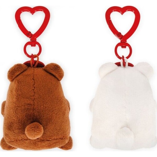 Legami Σετ 2 Mini Λούτρινα Μπρελόκ - Teddy Bears - Μαλακό! SPK0001 8052694026318