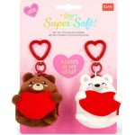 Legami Σετ 2 Mini Λούτρινα Μπρελόκ - Teddy Bears - Μαλακό! SPK0001 8052694026318
