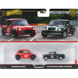 Mattel Hot Wheels Hw Premium - Σετ Των 2 Premium Car Culture Twin 2 Pack Morris Mini & '67 Austin Mini Pickup HBL96 / JBK97 1947