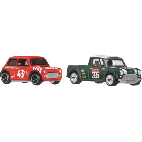 Mattel Hot Wheels Premium Car Culture Twin 2 Pack Morris Mini & '67 Austin Mini Pickup HBL96 / JBK97 194735262540