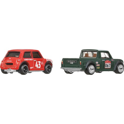 Mattel Hot Wheels Premium Car Culture Twin 2 Pack Morris Mini & '67 Austin Mini Pickup HBL96 / JBK97 194735262540
