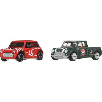 Mattel Hot Wheels Hw Premium - Σετ Των 2 Premium Car Culture Twin 2 Pack Morris Mini & '67 Austin Mini Pickup HBL96 / JBK97 1947