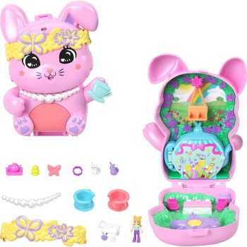 Mattel Polly Pocket Tea Party Bunny Compact JFG56 / JCR40 194735274918