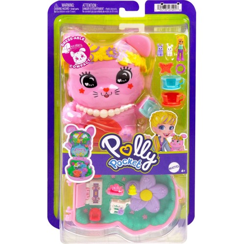 Mattel Polly Pocket Tea Party Bunny Compact JFG56 / JCR40 194735274918