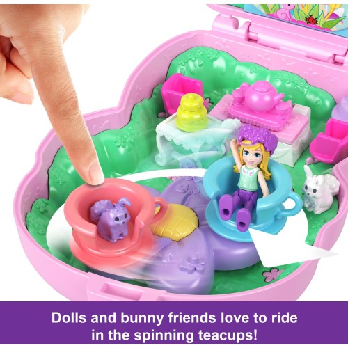 Mattel Polly Pocket Tea Party Bunny Compact JFG56 / JCR40 194735274918