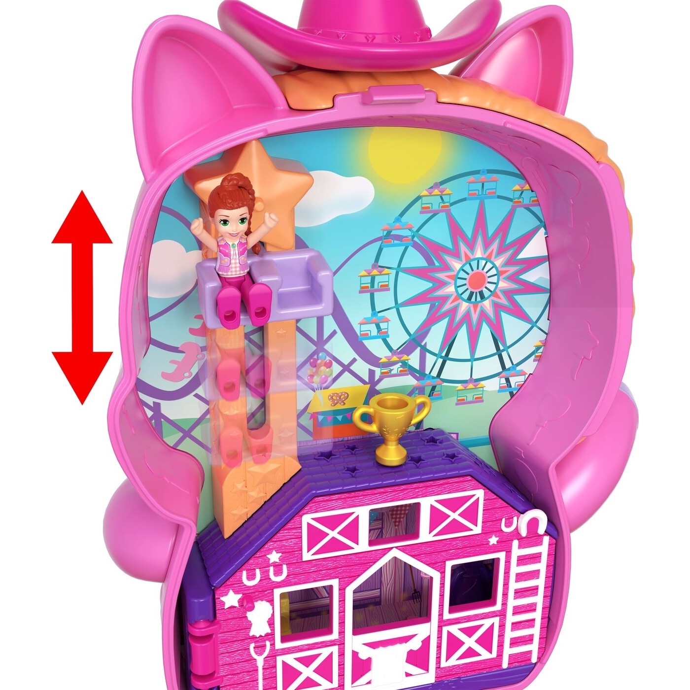Polly Pocket Rodeo Mattel Polly Pocket Pony Rodeo Compact JFG56 / JCR39 | Toys-shop.gr