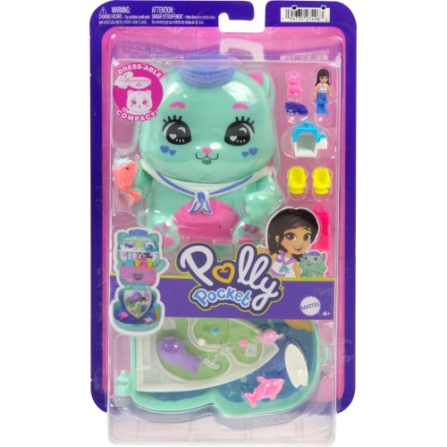Mattel Polly Pocket SET Sail Kitty Compact JFG56 / JCR37 194735274963