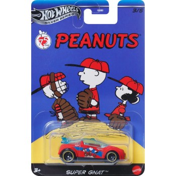 Mattel Hot Wheels Silver Series Snoopy Peanuts 75Th Anniversary Super Gnat Όχημα Παιχνίδι JDY88 / JCB84 194735267668