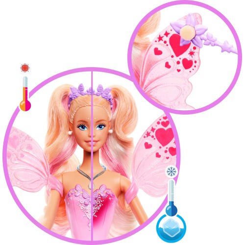 Mattel Barbie Fantasy Fairy 11" Doll With Color Change Wings And Outfit Κούκλα JCP76 194735274710