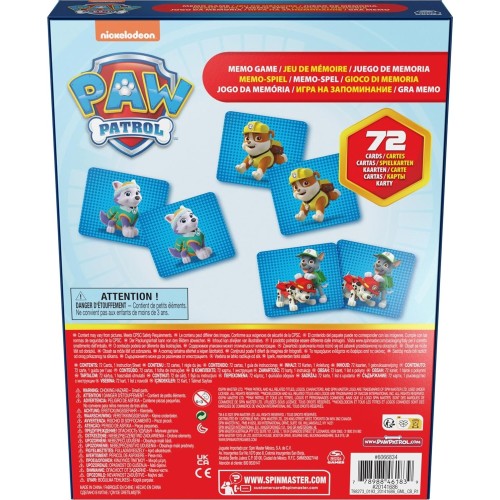 Spin Master Paw Patrol: Memo Game (6066834) 097771 778988461839