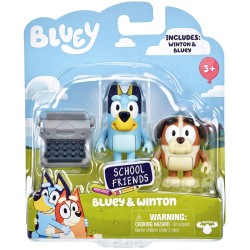 Giochi Preziosi Bluey Figure 2 Bluey School Friends Bluey & Winton BLY88000 8056379187790