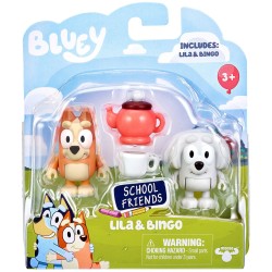 Giochi Preziosi Bluey Figure 2 School Friends Lila & Bingo BLY87000 8056379187783