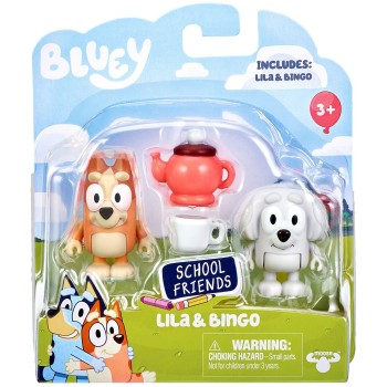 Giochi Preziosi Bluey Figure 2 School Friends Lila & Bingo BLY87000 8056379187783