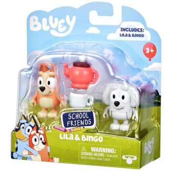 Giochi Preziosi Bluey Figure 2 School Friends Lila & Bingo BLY87000 8056379187783
