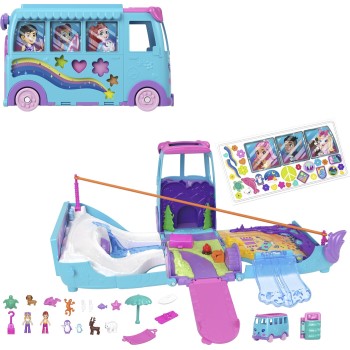 Mattel Polly Pocket PET Mobile Adventure Playset JCC22 194735268054