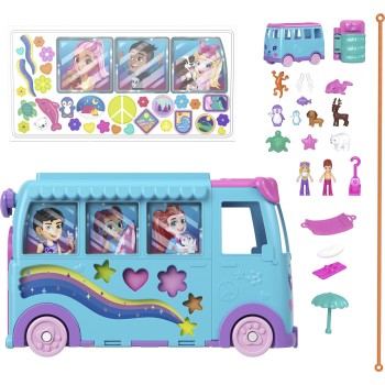 Mattel Polly Pocket PET Mobile Adventure Playset JCC22 194735268054