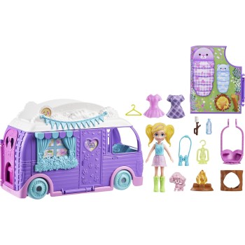 Mattel Polly Pocket Τροχόσπιτο Σετ Παιχνιδιών JCC32 194735268023