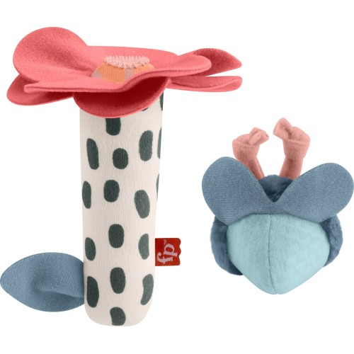 Mattel Fisher-Price Pf Λουλουδάκι Και Μελισσούλα Κουδουνίστρα HYR56 194735254248