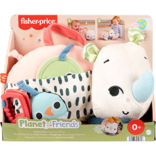 Mattel Fisher-price Planet Friends Tummy Time Roaming Rhino HYR55 194735254316