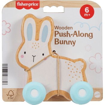 Mattel Fisher-price Wooden Push-along Bunny JDM52 194735287857