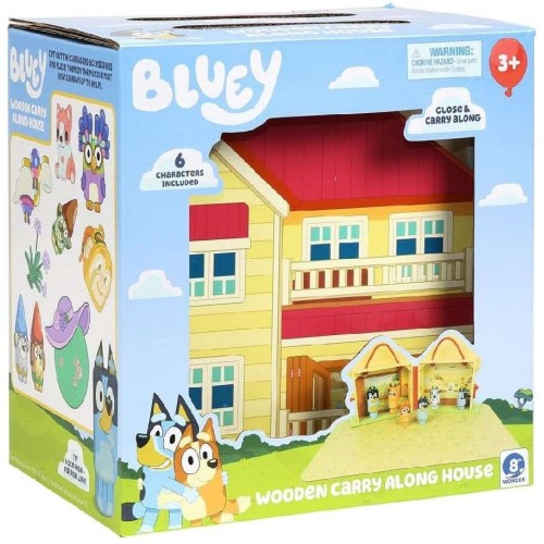 Giochi Preziosi Bluey Wooden House With 6 Figures (blya1000) BLYA1000 8056379194828