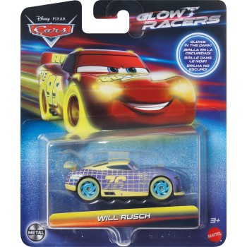 Mattel Cars Αυτ/Κια Night Racing Disney And Pixar Glow Racers Will R Disney Pixar Cars Όχημα Παιχνίδι HPG76 / HVF08 194735202263