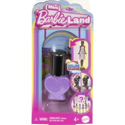 Mattel Barbie Mini Land Fashionistas - Βερνίκι Νυχιών 10 Σχέδια Mini Κούκλα 3,8Εκ. JCP97 / JCR07 194735274857