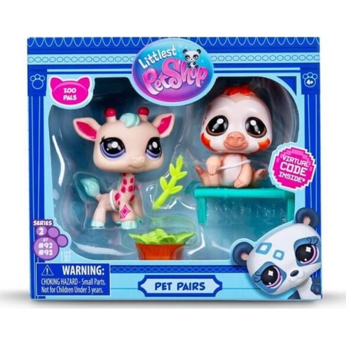 Basic Fun Littlest Pet Shop Collector Set 2 Φιγούρες Με Αξεσουάρ – Pet Pairs Series 2 Giraffe & Sloth BF000620 885561005868