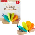 Mattel Fisher-price Wooden Clacker Caterpillar JCY39 194735279371