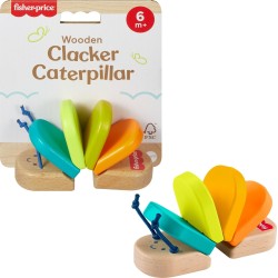 Mattel Fisher-price Wooden Clacker Caterpillar JCY39 194735279371