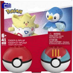 Mega Pokemon-Pokeball Σετ Των 2 Pokemon Togepi And Piplup Pokemon Κατασκευών HXP11 / JCT44 194735275892