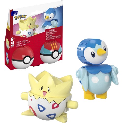 Mega Pokemon-Pokeball Σετ Των 2 Pokemon Togepi And Piplup Pokemon Κατασκευών HXP11 / JCT44 194735275892