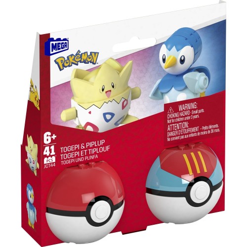 Mega Pokemon-Pokeball Σετ Των 2 Pokemon Togepi And Piplup Pokemon Κατασκευών HXP11 / JCT44 194735275892