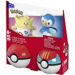 Mega Pokemon-Pokeball Σετ Των 2 Pokemon Togepi And Piplup Pokemon Κατασκευών HXP11 / JCT44 194735275892