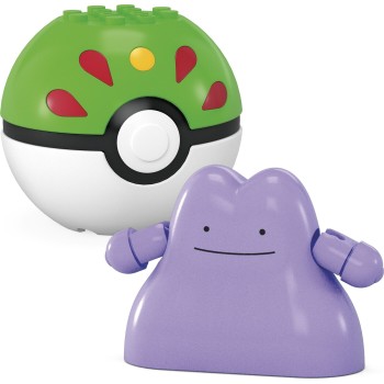 Mega Pokemon-Pokeball Σετ Των 2 Pok - Pikachu And Ditto Pokemon Κατασκευών HXP11 / JCT43 194735275908