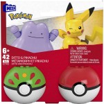 Mega Pokemon-Pokeball Σετ Των 2 Pok - Pikachu And Ditto Pokemon Κατασκευών HXP11 / JCT43 194735275908