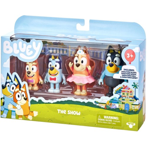 Giochi Preziosi Bluey Σετ Με 4 Φιγούρες Οικογένεια The Show BLY38100 8056379188605