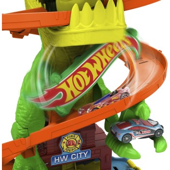 Mattel Hot Wheels T-rex Blaze Battle JBM73 194735264186