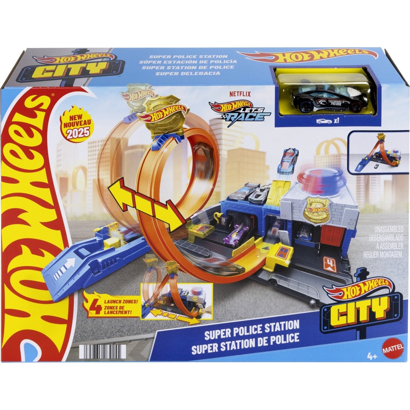 Mattel Hot Wheels City Super Police Station JBM71 Toys shop gr Mattel Hot Wheels City Super Police Station JBM71 Toys shop gr