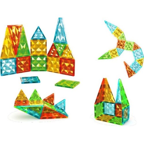 Geomag Magnetic Tiles Gems 16pcs. PF.224.100.00 7640122241009