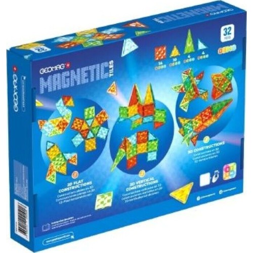 Geomag Magnetic Tiles Gems 32pcs. PF.224.101.00 7640122241016