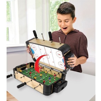 Ambassador Games 20” (50Cm) 2-In-1 Games Table (Football/Foosball & Hockey) 0401.MA3150BH 4897049305878