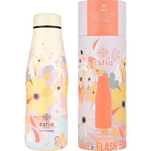 Estia Thermos Travel Flask Save the Aegean 500ml Spring Sonata 01-22280 5207158022280
