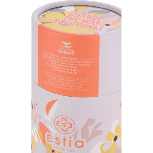 Estia Thermos Travel Flask Save the Aegean 500ml Spring Sonata 01-22280 5207158022280
